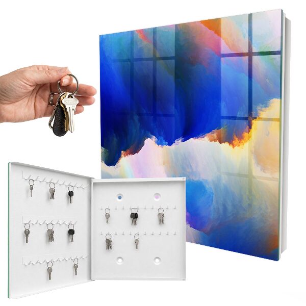Key cabinet for wall An explosion of colors