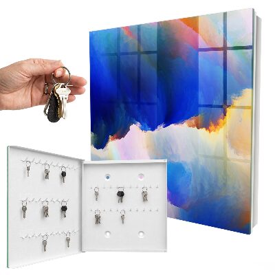 Key cabinet for wall An explosion of colors