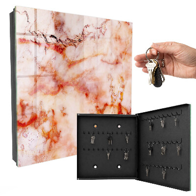 Key cabinet for wall Marbled pattern