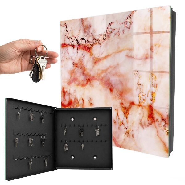 Key cabinet for wall Marbled pattern