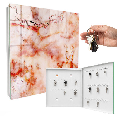 Key cabinet for wall Marbled pattern