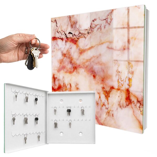 Key cabinet for wall Marbled pattern