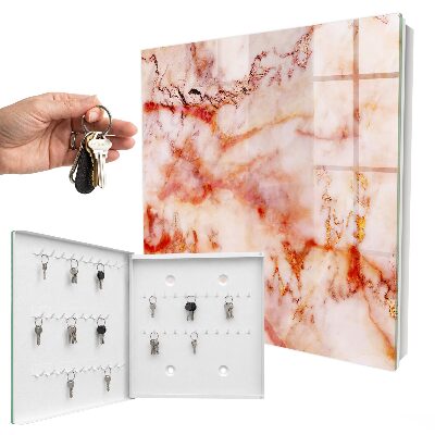 Key cabinet for wall Marbled pattern