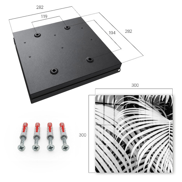 Key storage box Palm leaves