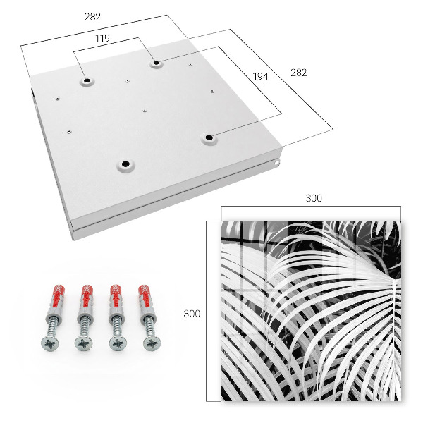 Key storage box Palm leaves