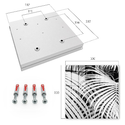 Key storage box Palm leaves
