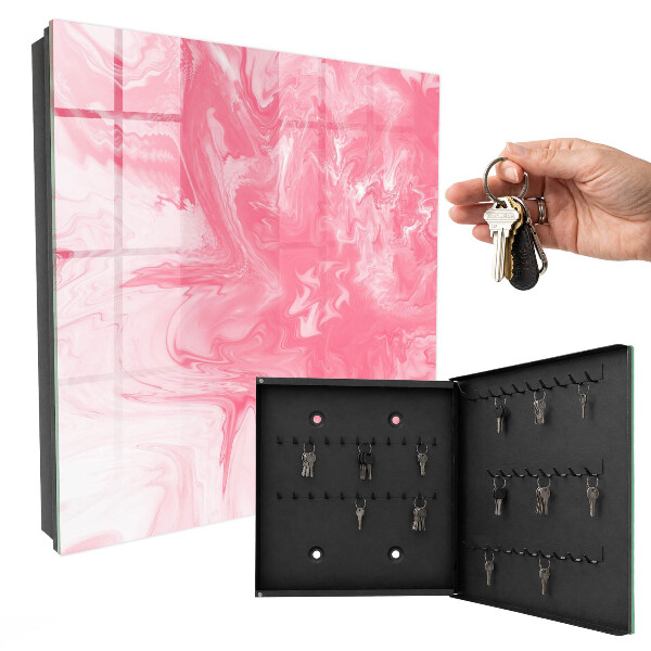 Key cabinet for wall Pink foam