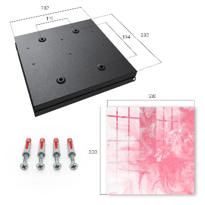 Key cabinet for wall Pink foam