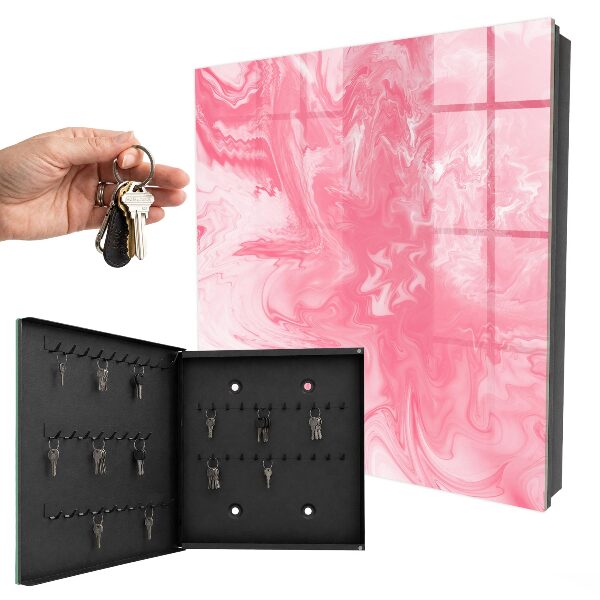 Key cabinet for wall Pink foam