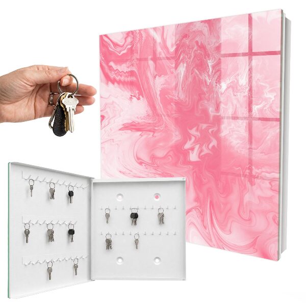 Key cabinet for wall Pink foam