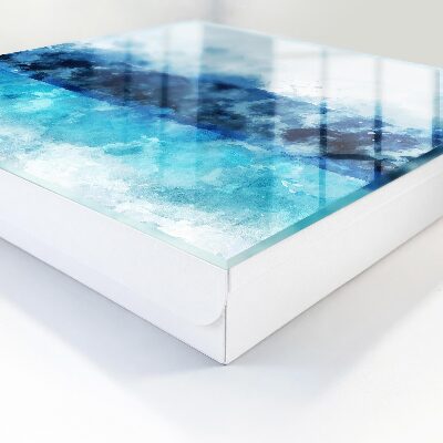 Key cabinet for wall Turquoise landscape