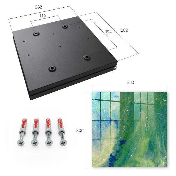 Key cabinet for wall Abstract nature