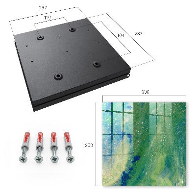 Key cabinet for wall Abstract nature