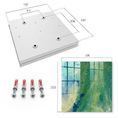 Key cabinet for wall Abstract nature