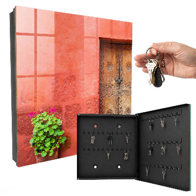 Key cabinet for wall Red facade