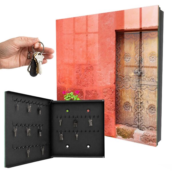 Key cabinet for wall Red facade