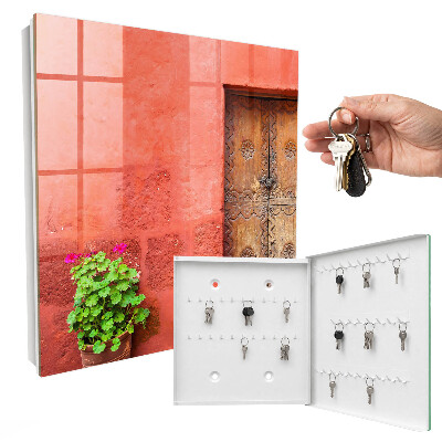 Key cabinet for wall Red facade