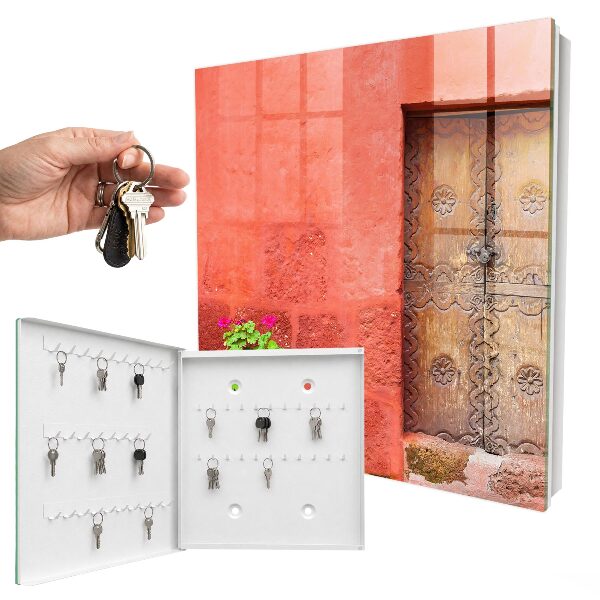 Key cabinet for wall Red facade