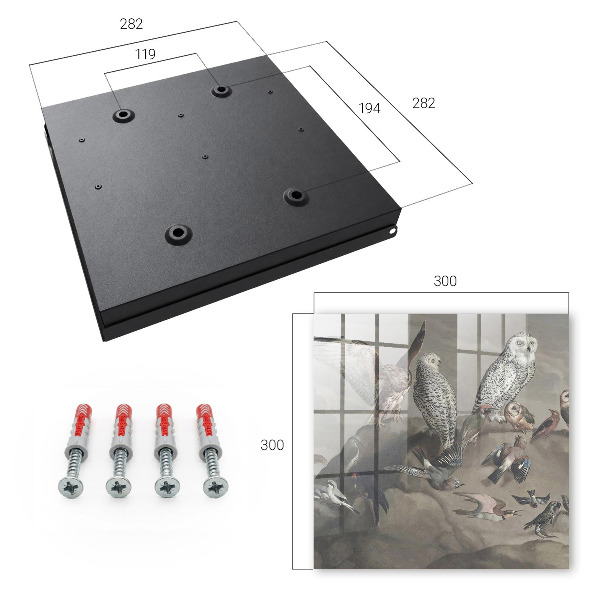 Key storage box Birds on a rock