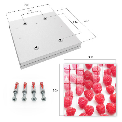 Key storage box Pink raspberries