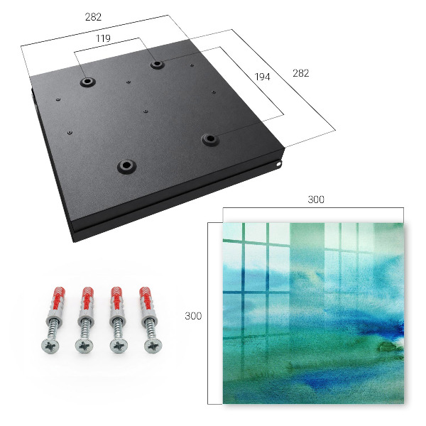 Key box Blue watercolor