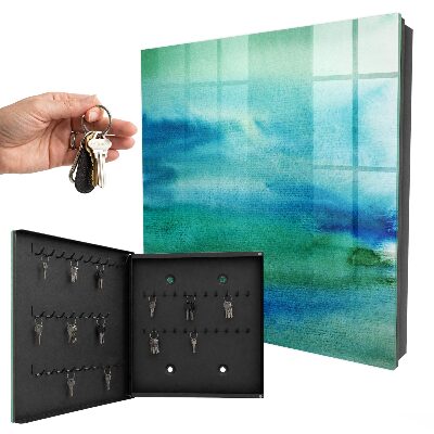Key box Blue watercolor
