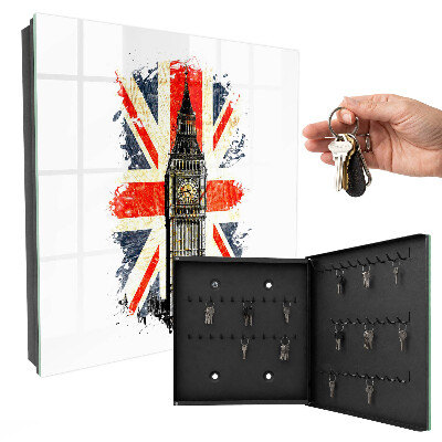 Key storage box British symbol
