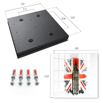 Key storage box British symbol