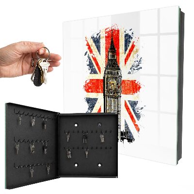 Key storage box British symbol