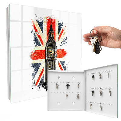 Key storage box British symbol