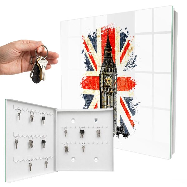Key storage box British symbol