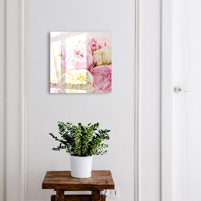 Key cabinet for wall Pastel flowers