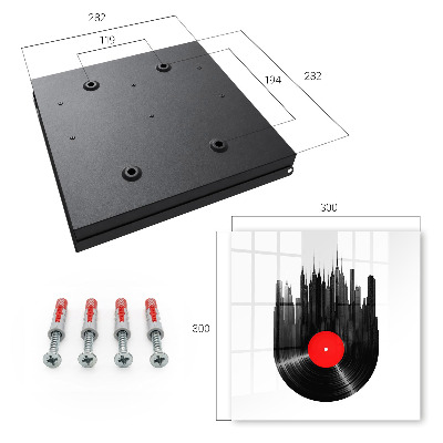 Key storage box Music of the city