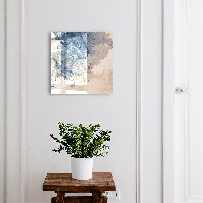 Key cabinet for wall Watercolor stains