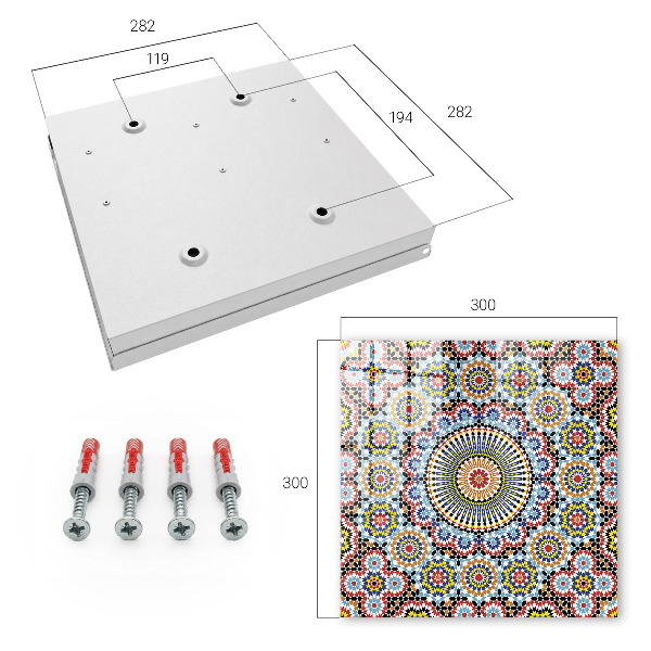 Key storage box Mosaic pattern