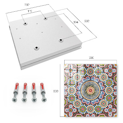 Key storage box Mosaic pattern