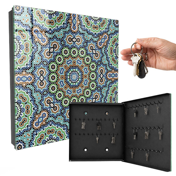 Key cabinet for wall Mosaic of colors