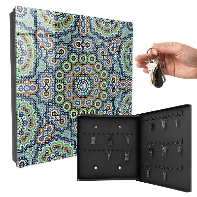 Key cabinet for wall Mosaic of colors