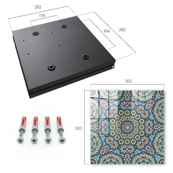 Key cabinet for wall Mosaic of colors