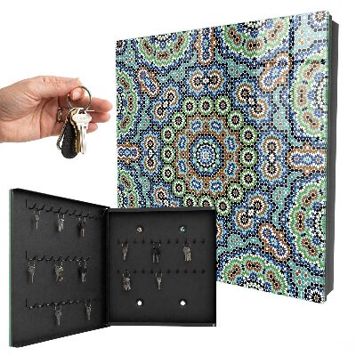Key cabinet for wall Mosaic of colors