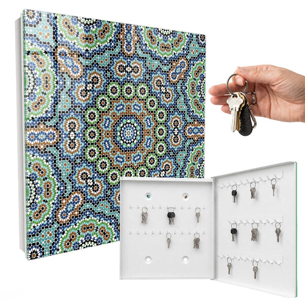 Key cabinet for wall Mosaic of colors
