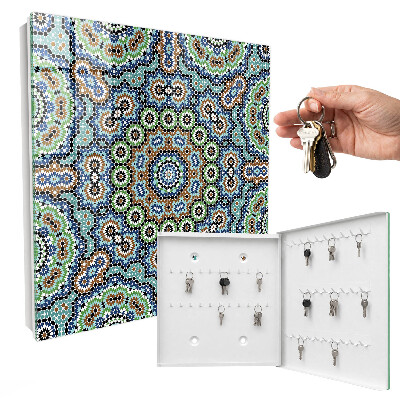 Key cabinet for wall Mosaic of colors