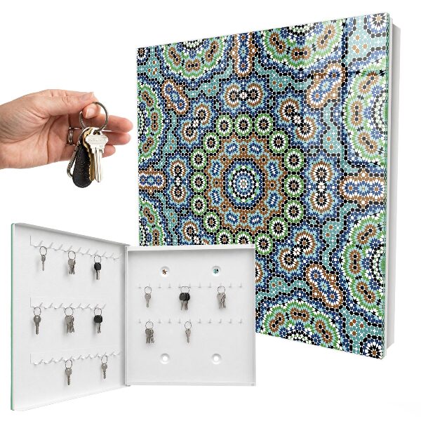 Key cabinet for wall Mosaic of colors
