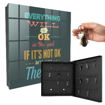 Key cabinet for wall Positive news