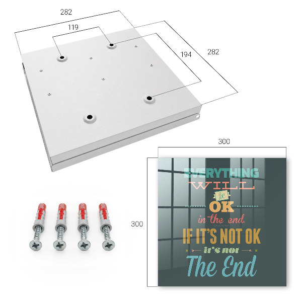 Key cabinet for wall Positive news