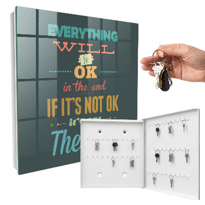 Key cabinet for wall Positive news