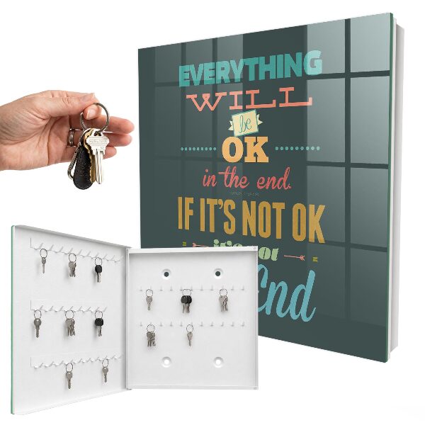 Key cabinet for wall Positive news