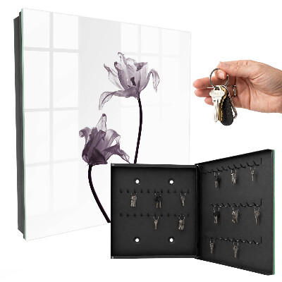 Key storage box Minimalist flowers