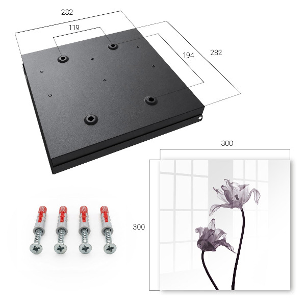 Key storage box Minimalist flowers