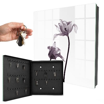 Key storage box Minimalist flowers